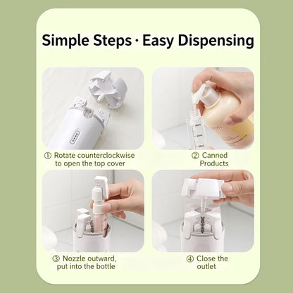 PrepEase 4-in-1 Leak-Proof Travel Bottle System